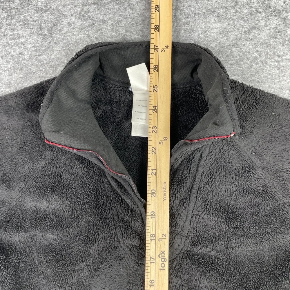 The North Face Fleece Pullover Womens Medium Black Osito Quarter Zip Pocket